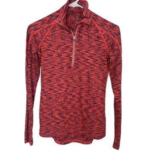 Athleta Coral Mendoza Space 1/2 Zip Pullover Sz XXS